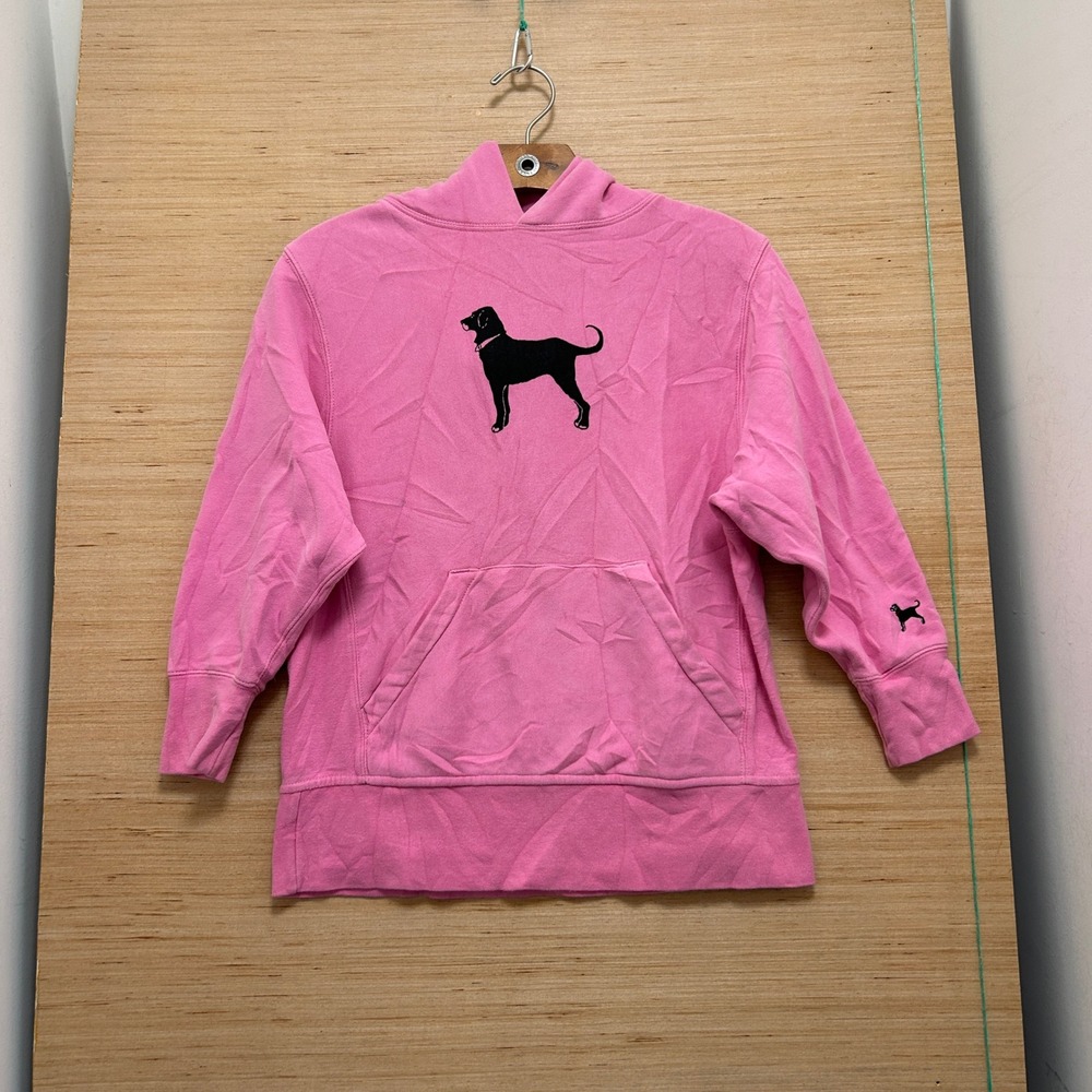 The Black Dog Pink Pullover Hoodie Sweatshirt Medium Martha's Vineyard Logo